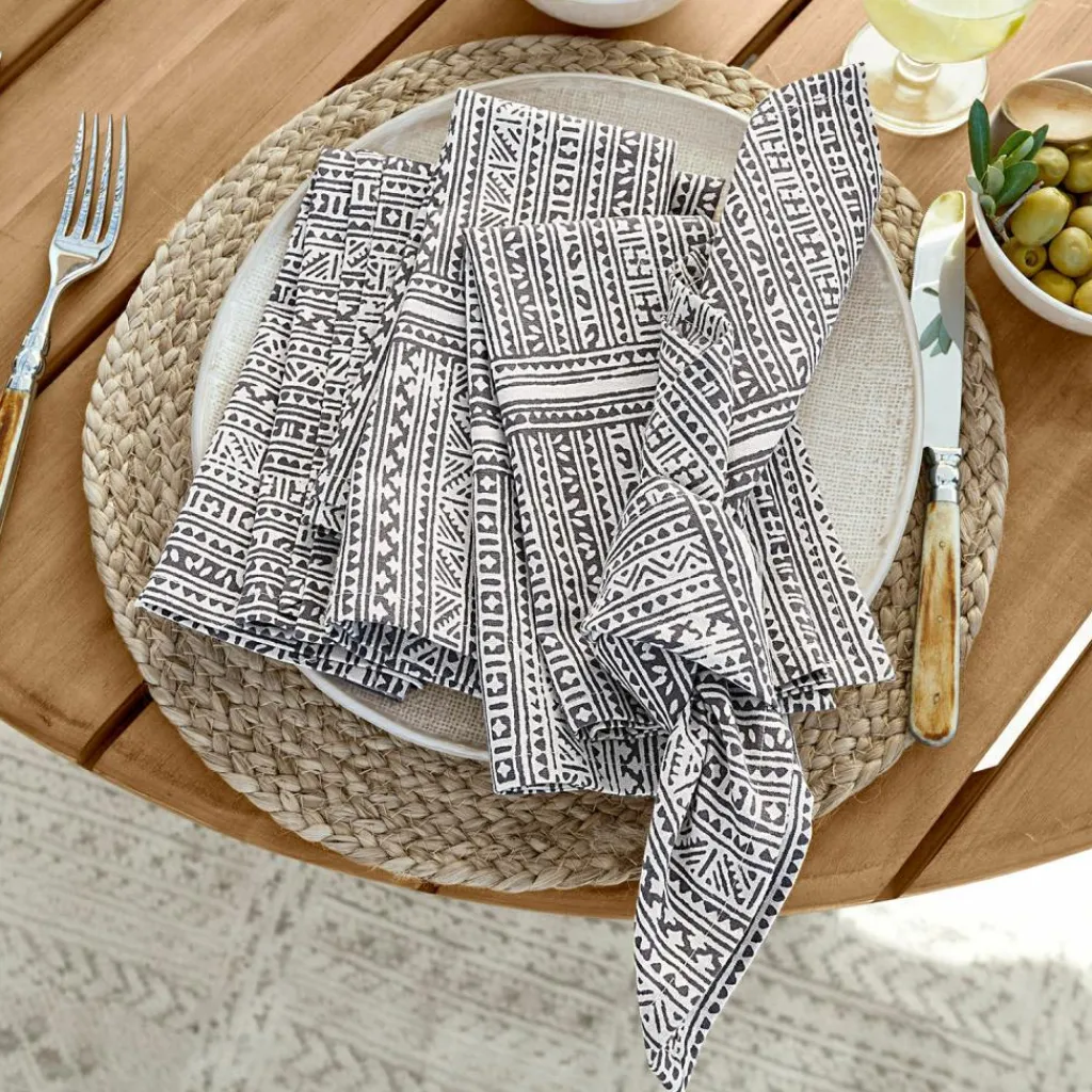 LOBERON Serviette 4er Set Quentinelle