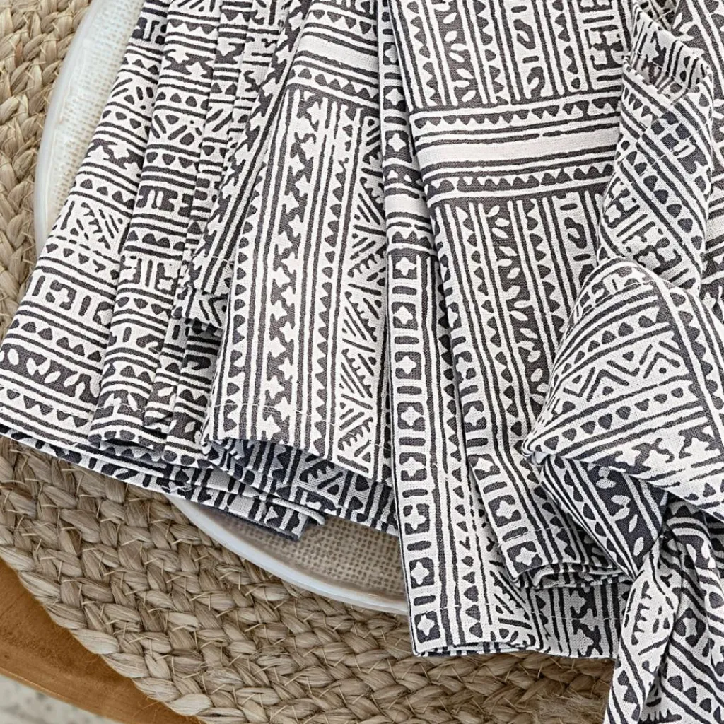 LOBERON Serviette 4er Set Quentinelle