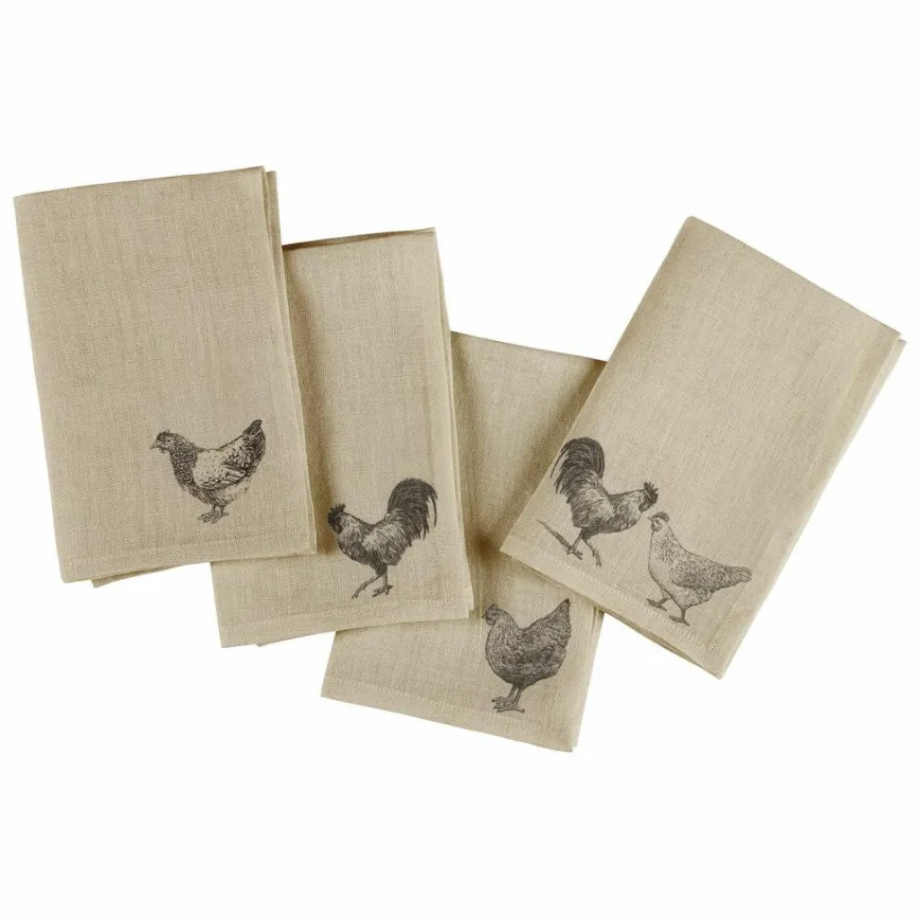 LOBERON Serviette 4er Set Walorine New
