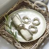 LOBERON Serviettenring 4er Set Limche