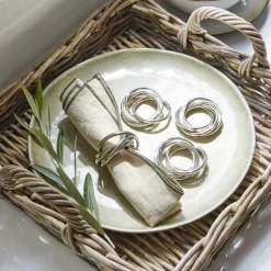 LOBERON Serviettenring 4er Set Limche