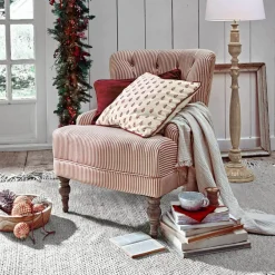 LOBERON Sessel Amuran rostrot/weiß New