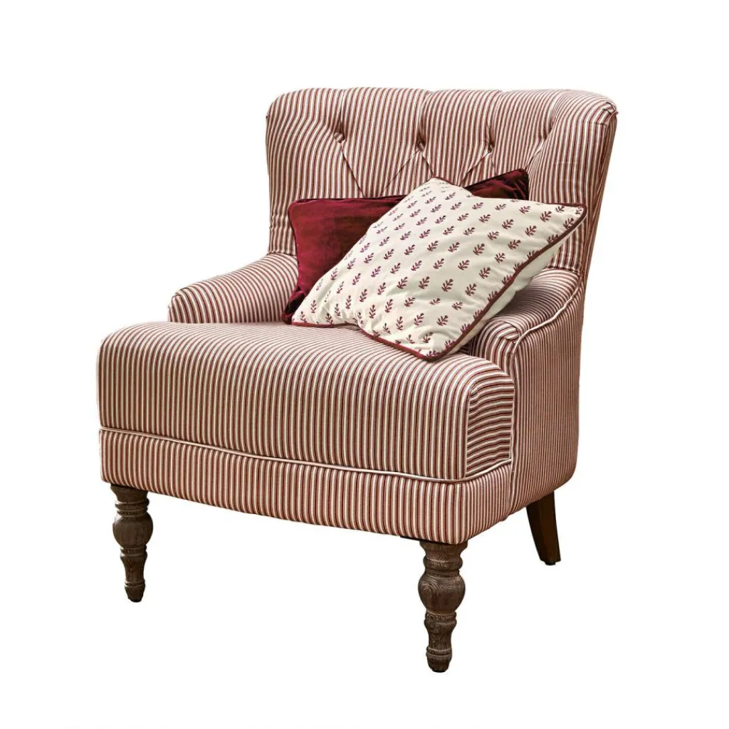 LOBERON Sessel Amuran rostrot/weiß New
