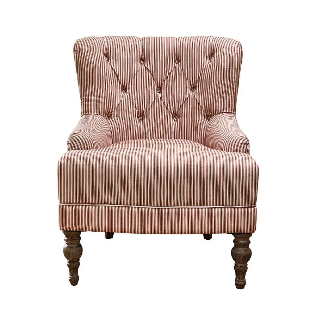 LOBERON Sessel Amuran rostrot/weiß New