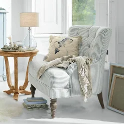 LOBERON Sessel Amuran blau/weiß Outlet