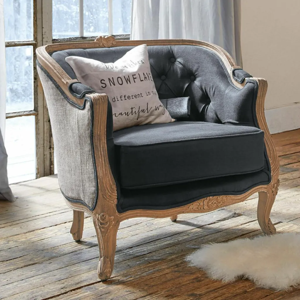 LOBERON Sessel Annezay schwarz Outlet