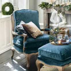 LOBERON Sessel Corlay blau/braun Online