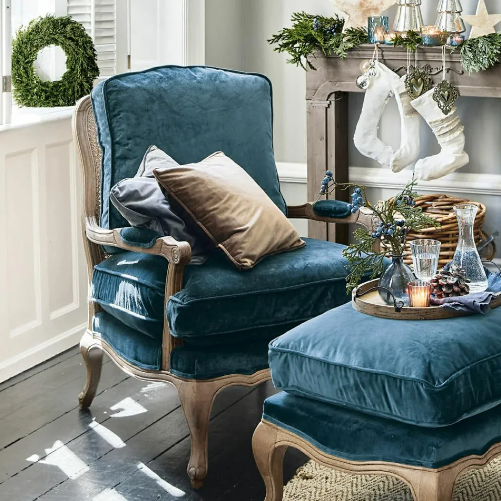 LOBERON Sessel Corlay blau/braun Online