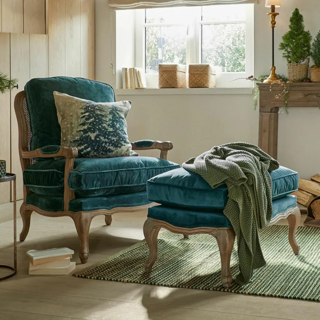 LOBERON Sessel Corlay blau/braun Online