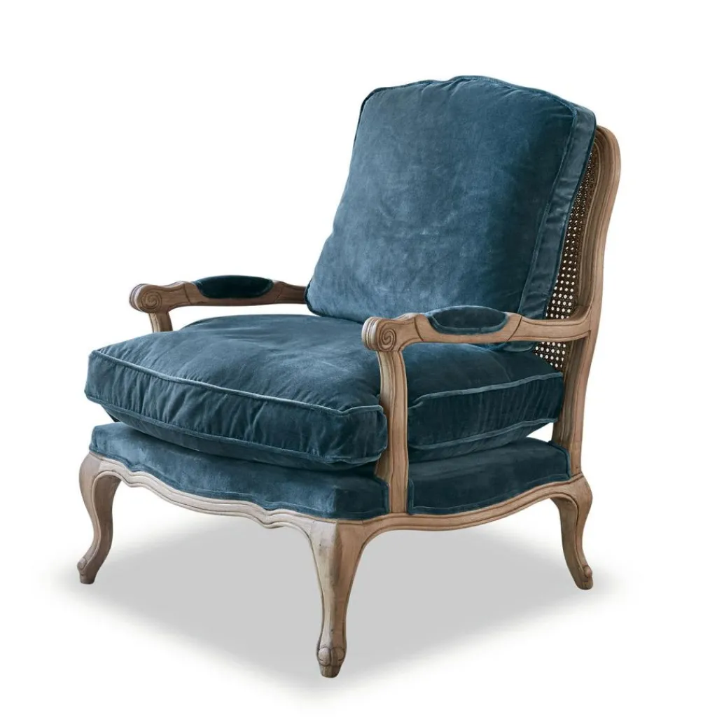 LOBERON Sessel Corlay blau/braun Online