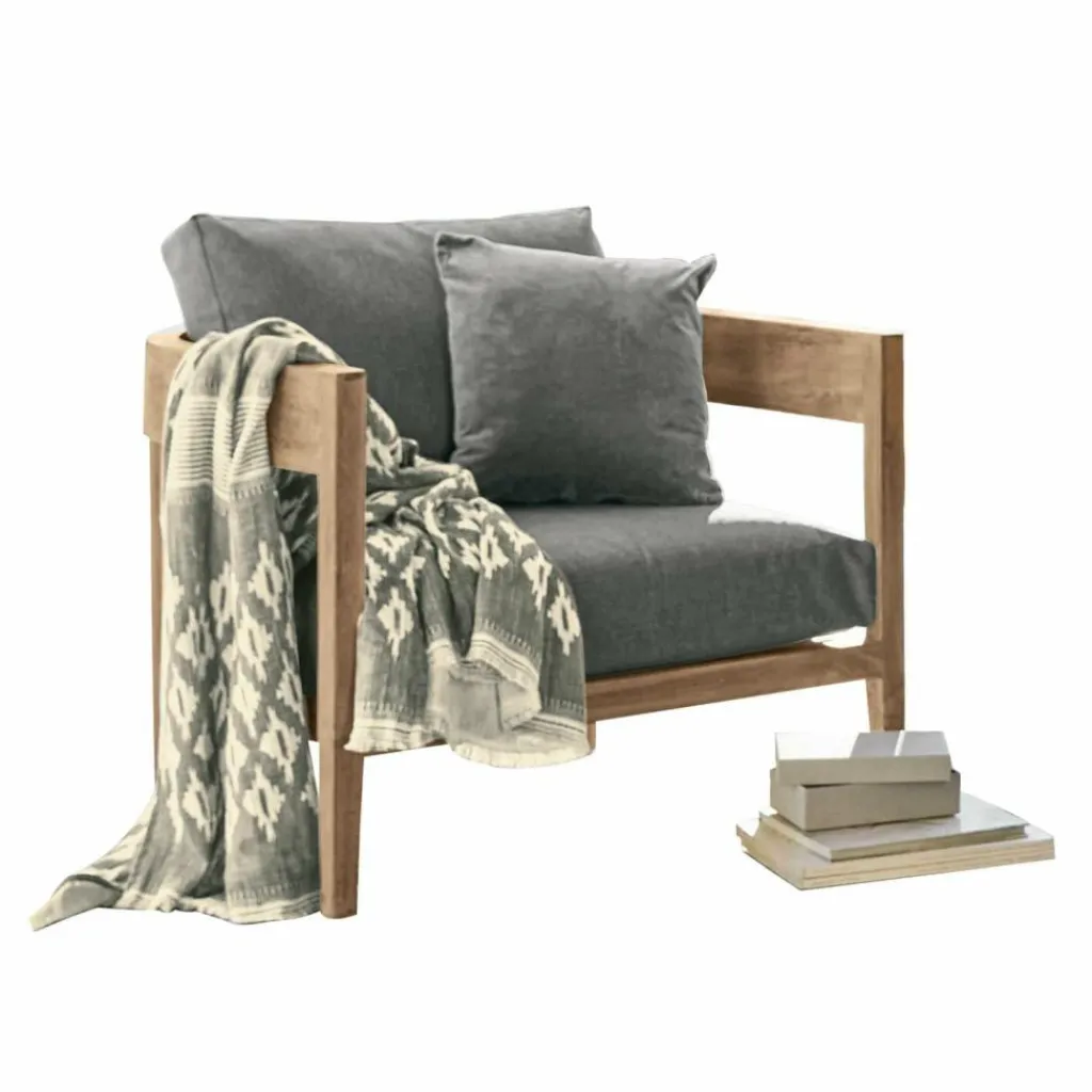 LOBERON Sessel Courtelevant grau/braun Hot