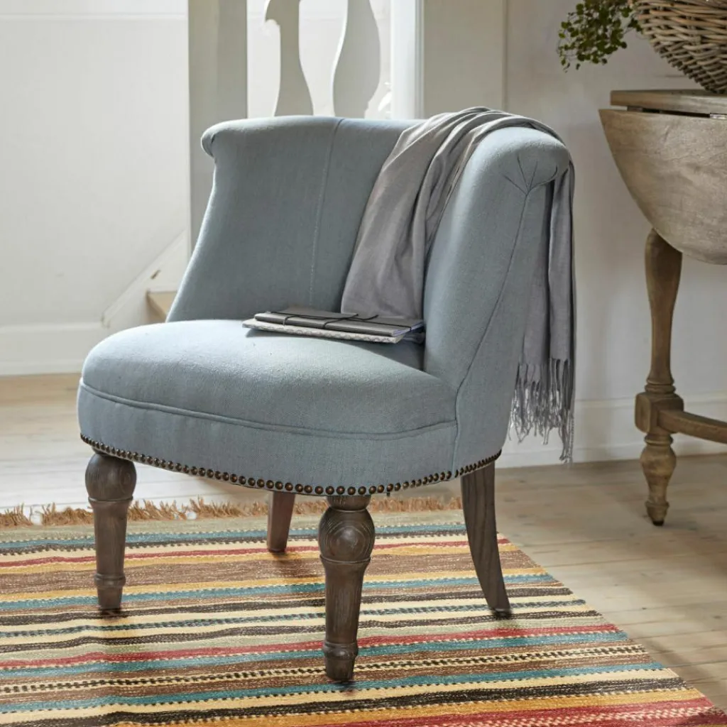 LOBERON Sessel Francet blau/braun Discount