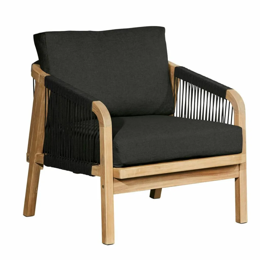 LOBERON Sessel FSC®-100% Shreveport braun/anthrazit New