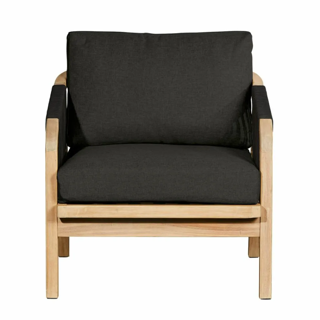 LOBERON Sessel FSC®-100% Shreveport braun/anthrazit New