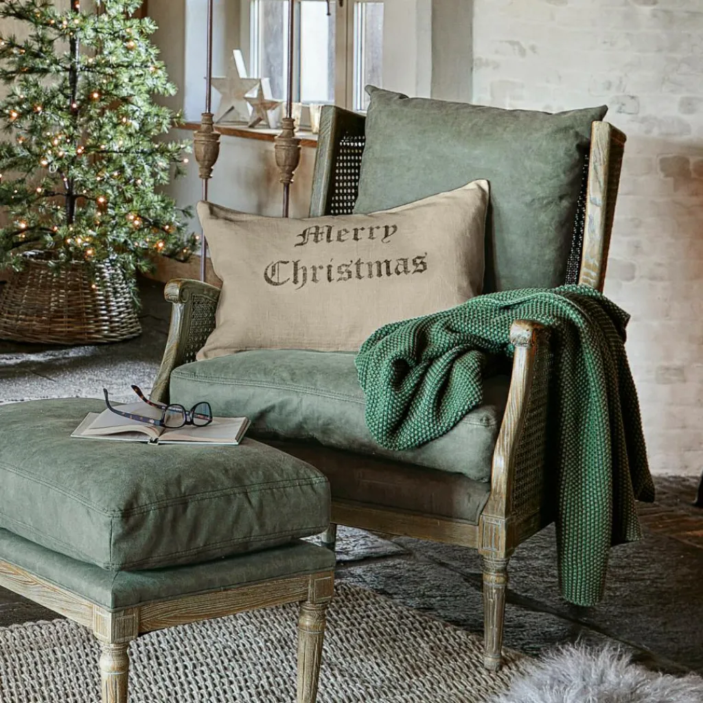 LOBERON Sessel Greenbrier antikbraun/grün Hot
