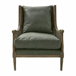 LOBERON Sessel Greenbrier antikbraun/grün Hot