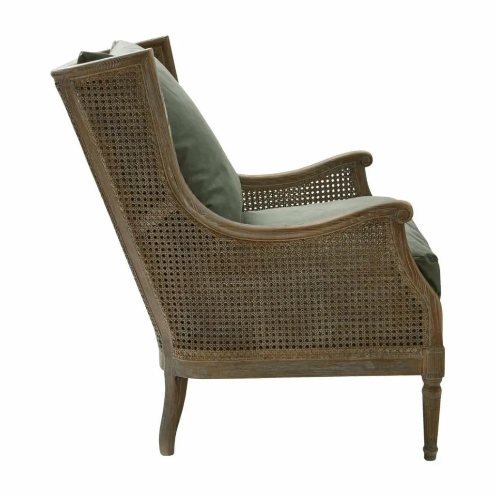 LOBERON Sessel Greenbrier antikbraun/grün Hot
