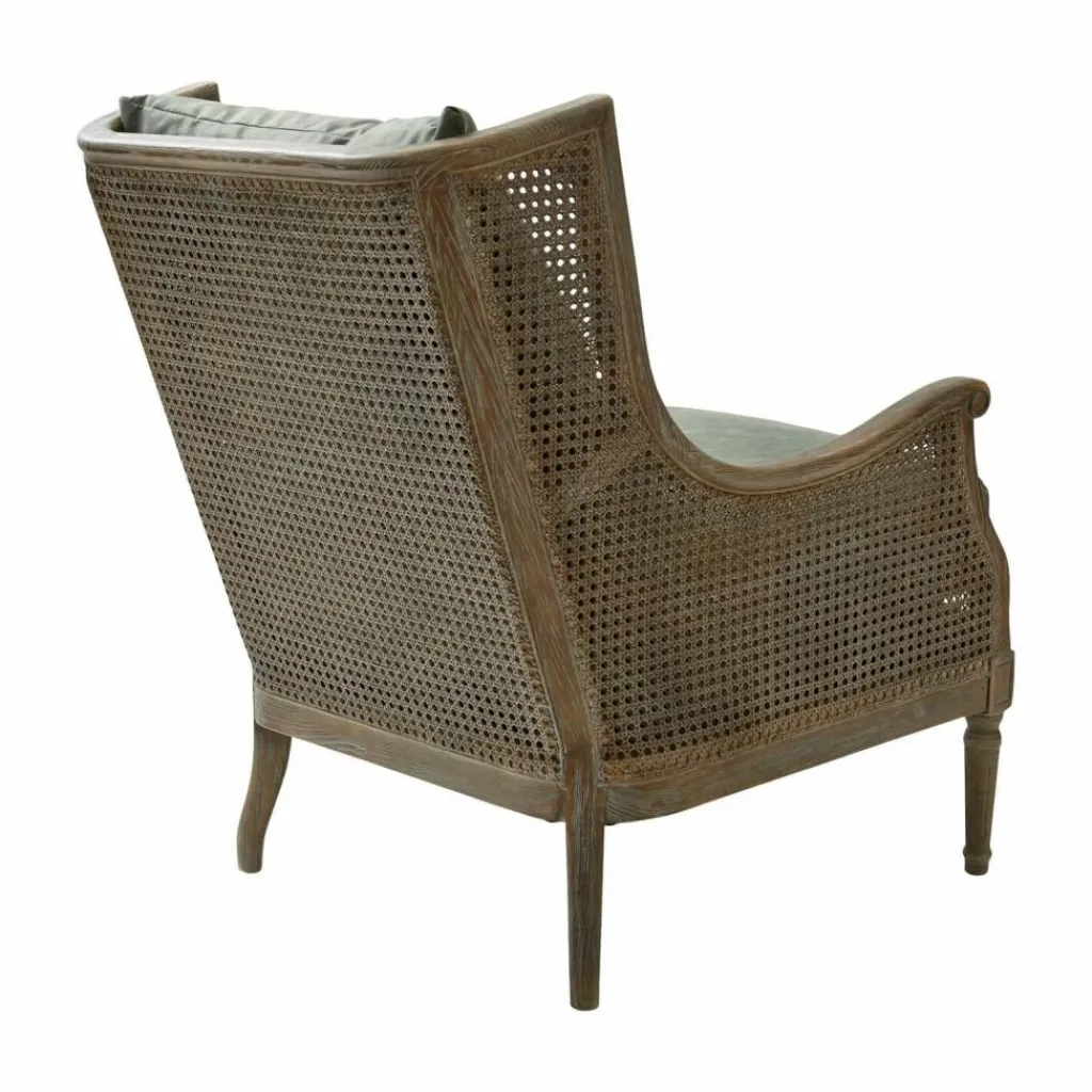 LOBERON Sessel Greenbrier antikbraun/grün Hot