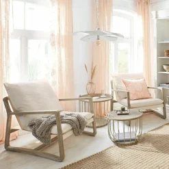 LOBERON Sessel Jowna creme/braun Outlet