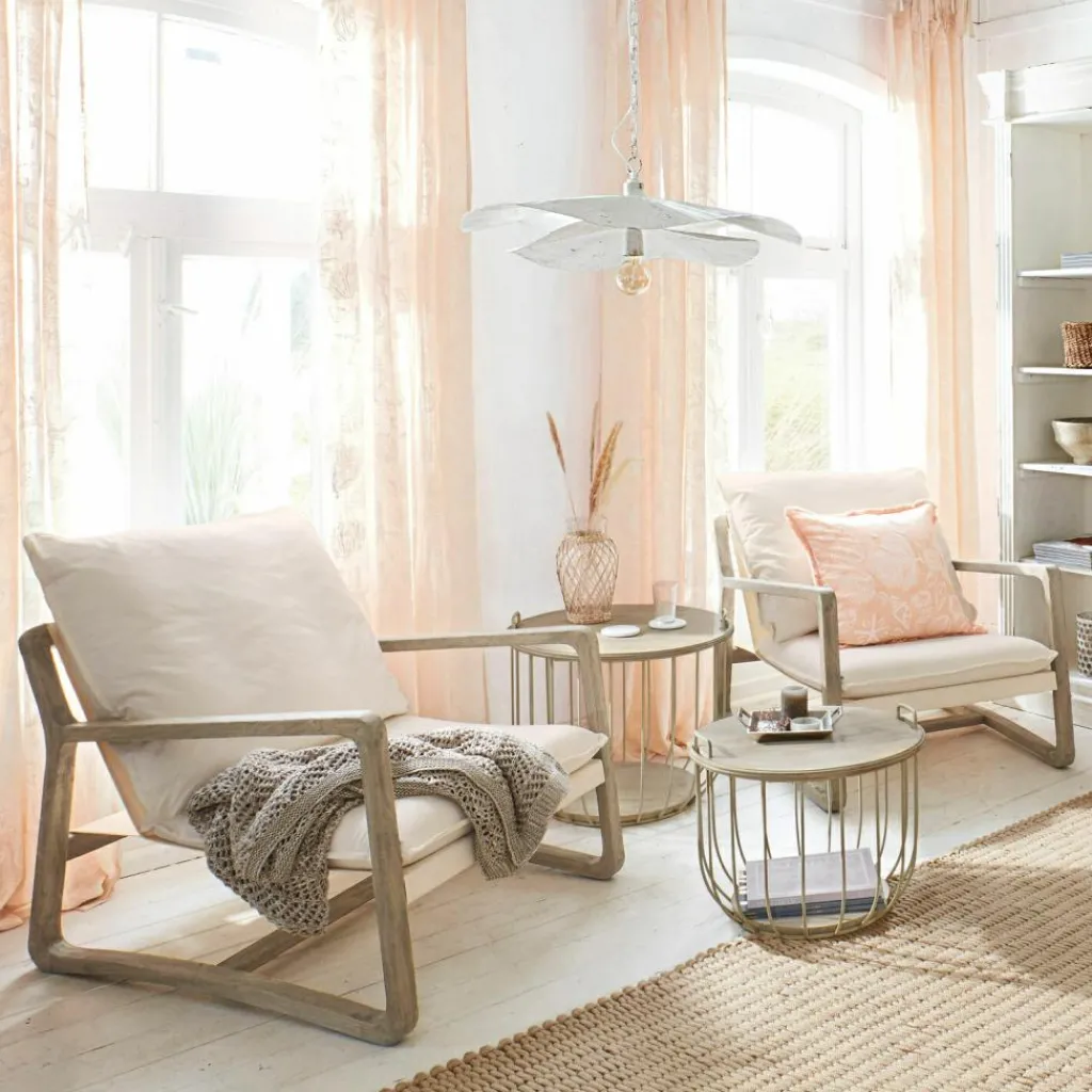 LOBERON Sessel Jowna creme/braun Outlet