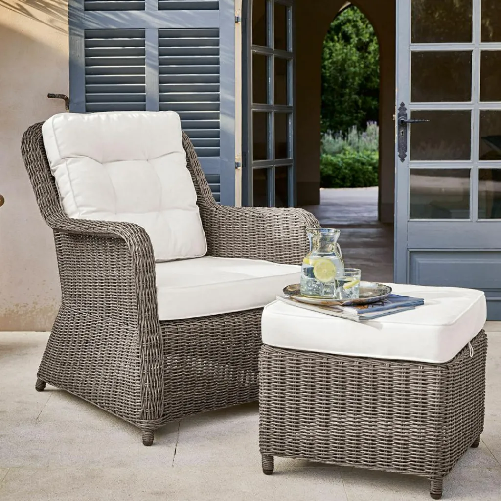 LOBERON Sessel mit Hocker Bromyard New