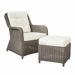 LOBERON Sessel mit Hocker Bromyard New