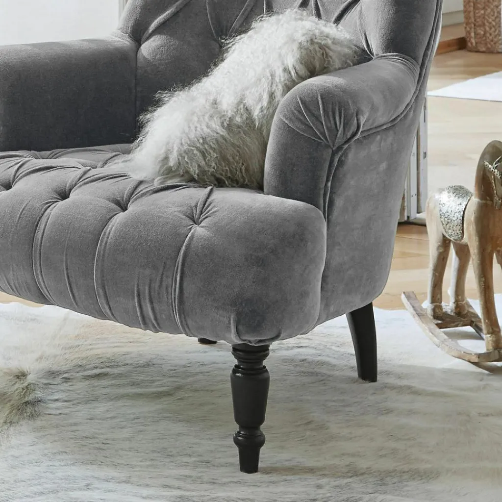 LOBERON Sessel Parranquet grau