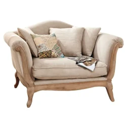 LOBERON Sessel Sumerset leinen/antikbraun Sale