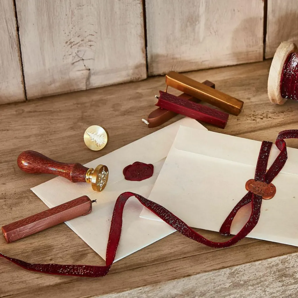 LOBERON Siegelwachs 12er Set Movique braun/rot/gold Outlet