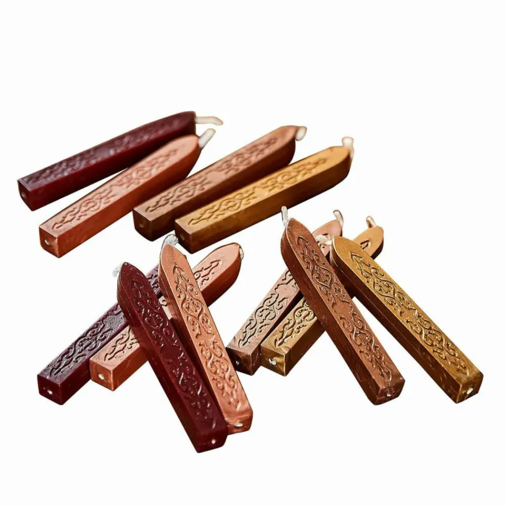 LOBERON Siegelwachs 12er Set Movique braun/rot/gold Outlet