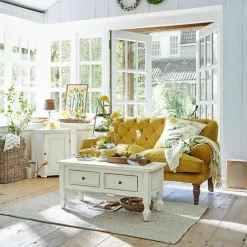 LOBERON Sofa Carme gelb