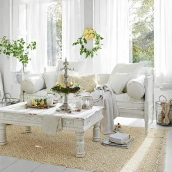 LOBERON Sofa Douville antikweiß New