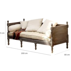 LOBERON Sofa Douville antikbraun/creme Sale