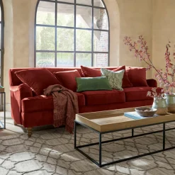 LOBERON Sofa Isa rostrot Hot