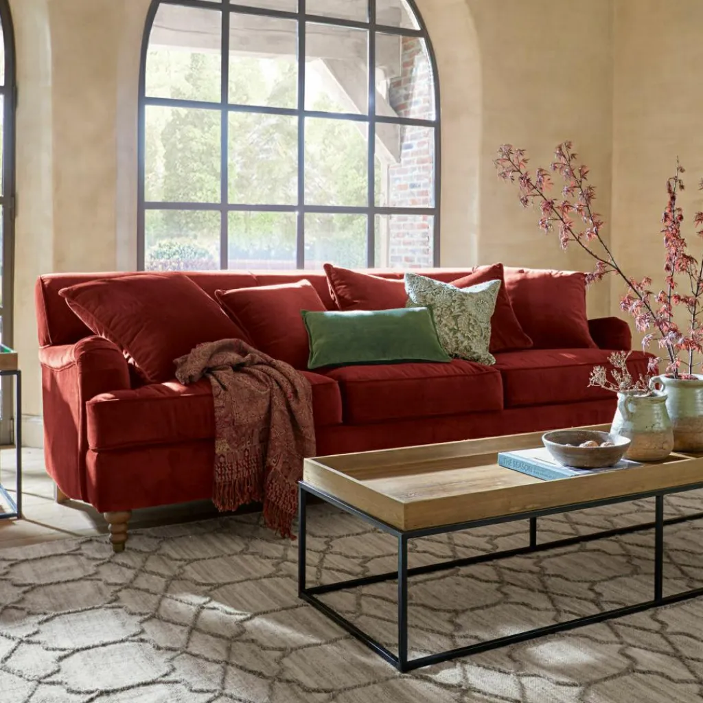 LOBERON Sofa Isa rostrot Hot