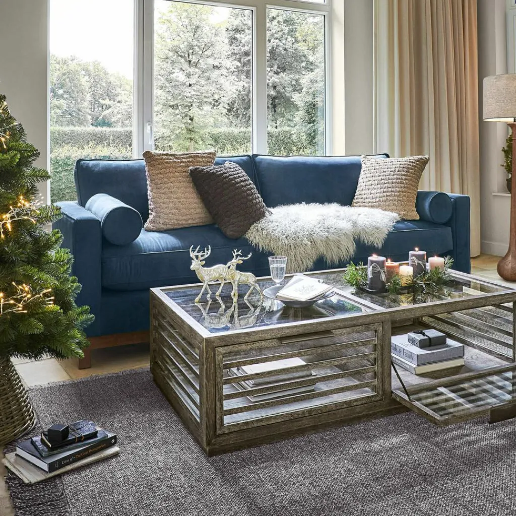 LOBERON Sofa Langbridge blau