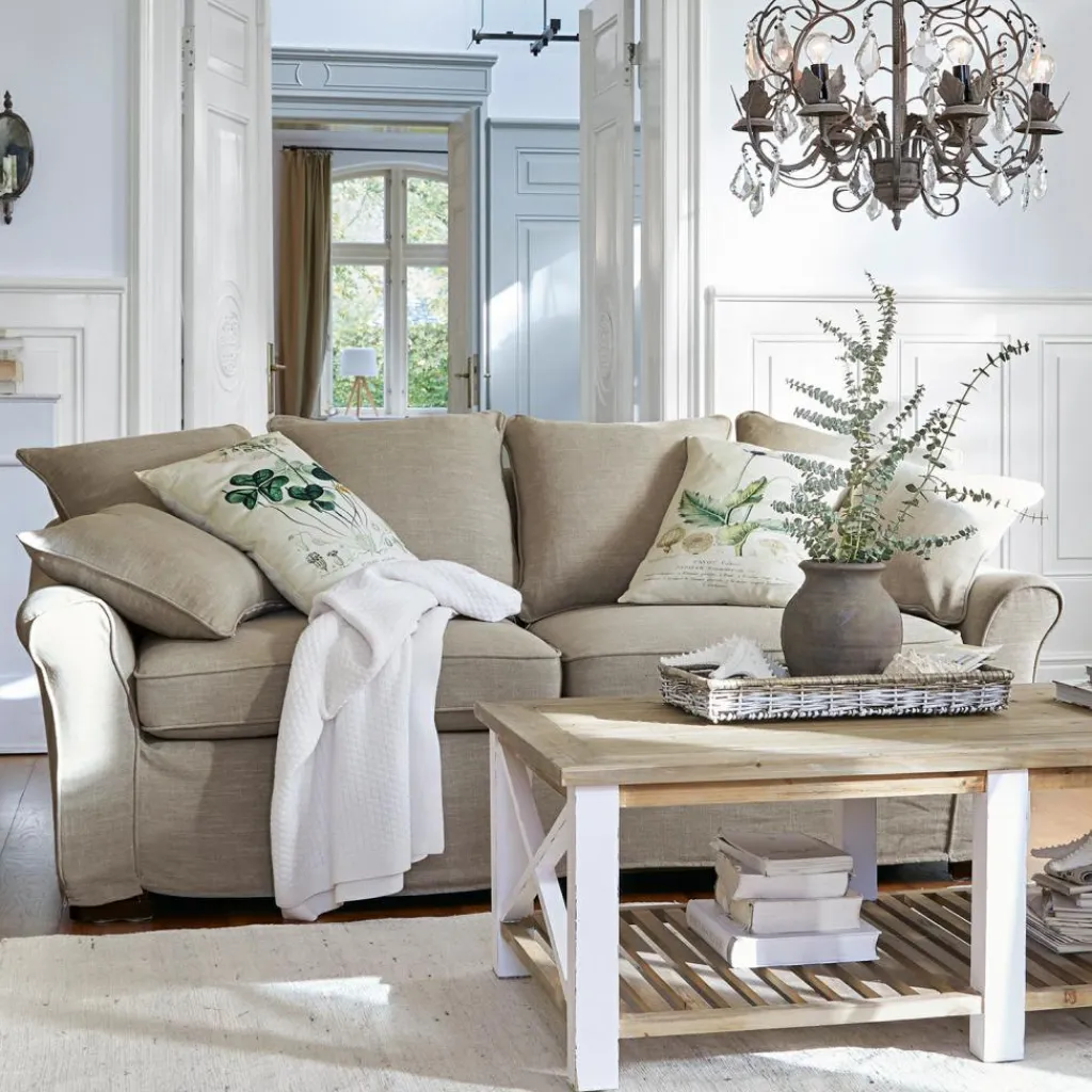 LOBERON Sofa Long Beach leinen