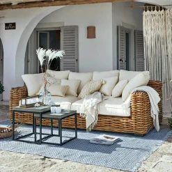 LOBERON Sofa Rimini braun/creme Sale