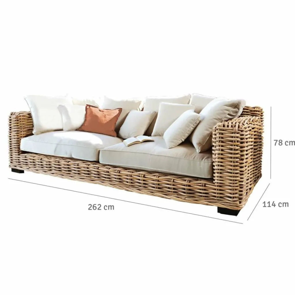 LOBERON Sofa Rimini braun/creme Sale