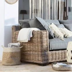 LOBERON Sofa Rimini braun/grau Clearance