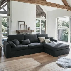 LOBERON Sofa Seaford dunkelgrau Outlet