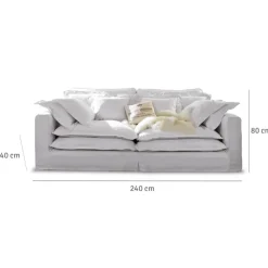 LOBERON Sofa Terell weiß Outlet
