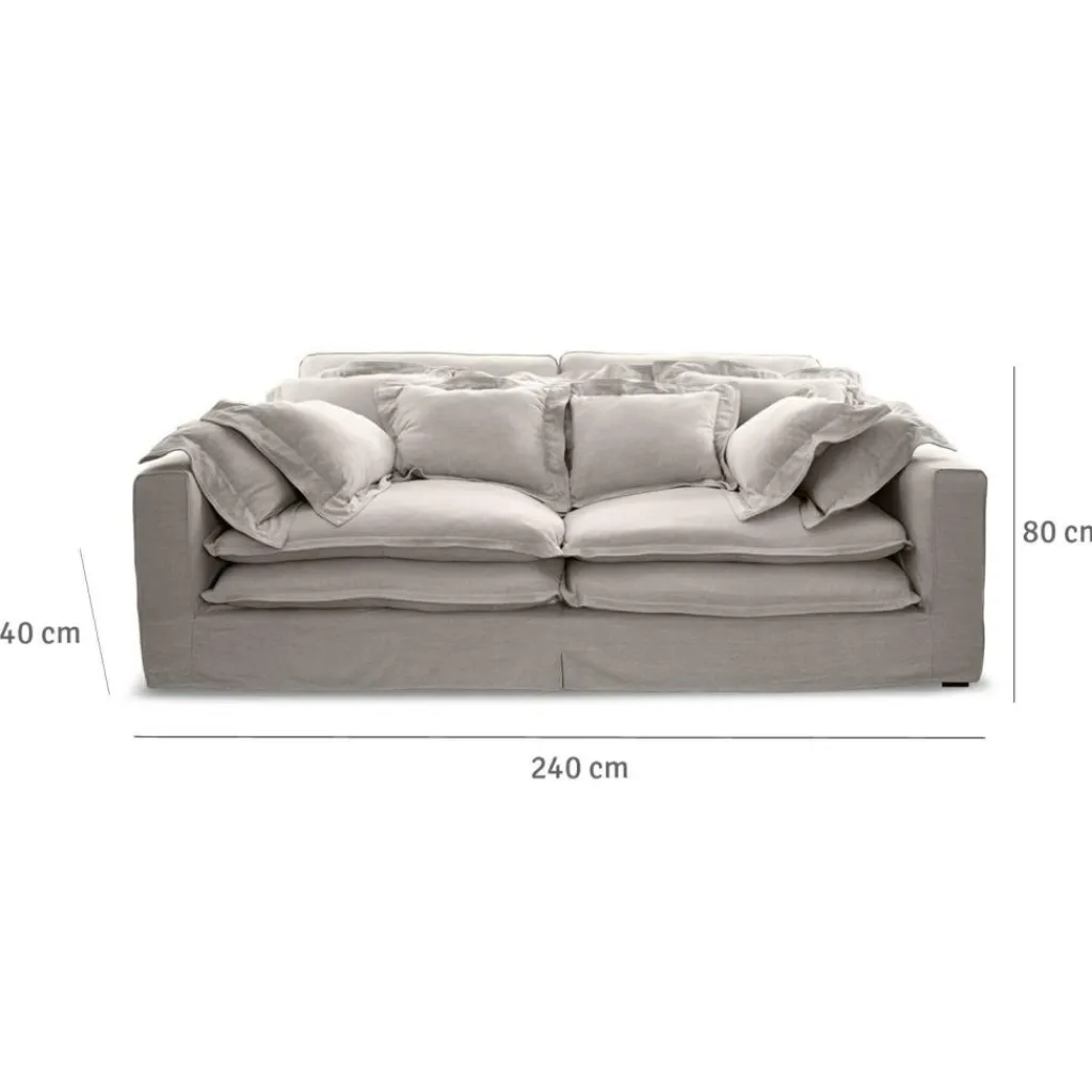 LOBERON Sofa Terell leinen Online