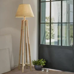 LOBERON Stehlampe Edgewood braun/leinen Online