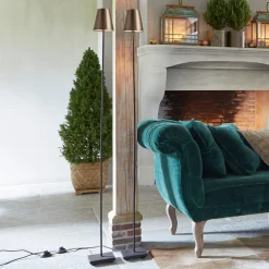 LOBERON Stehlampe 2er Set Tacoma antikgold/schwarz Sale