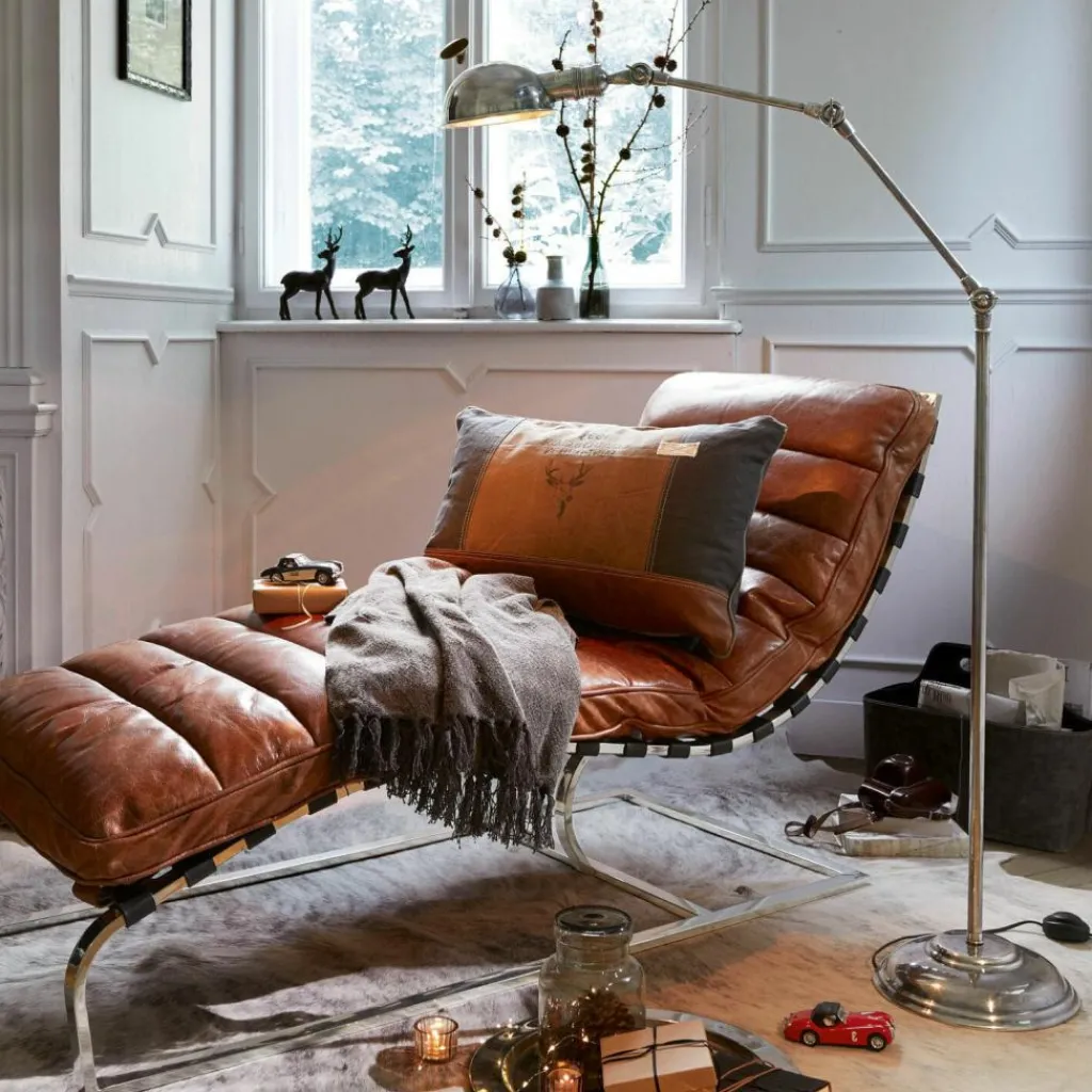 LOBERON Stehlampe Tulsa antiksilber
