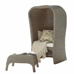 LOBERON Strandkorb mit Hocker Sanivane New