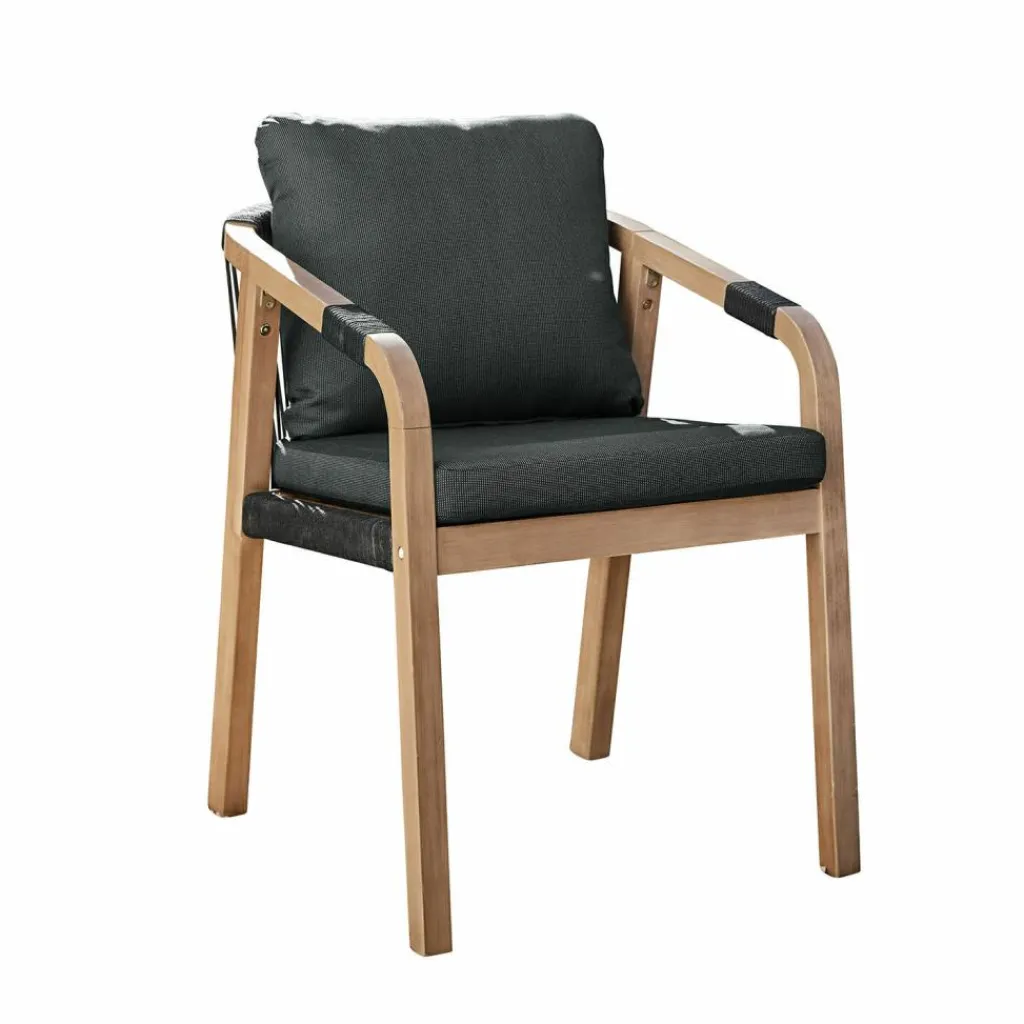 LOBERON Stuhl 2er Set FSC®-100% Kennedy braun/schwarz New