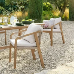 LOBERON Stuhl 2er Set FSC®-100% Kennedy braun/creme Discount