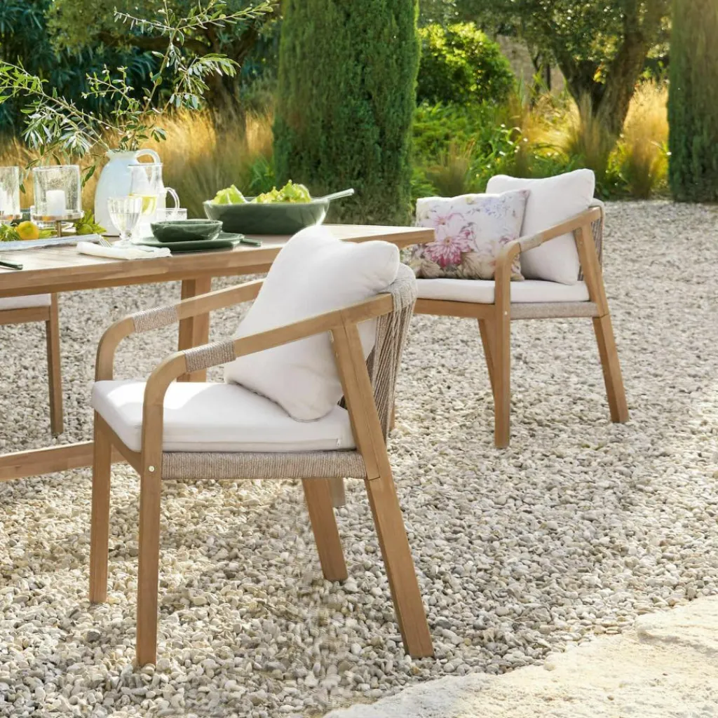 LOBERON Stuhl 2er Set FSC®-100% Kennedy braun/creme Discount